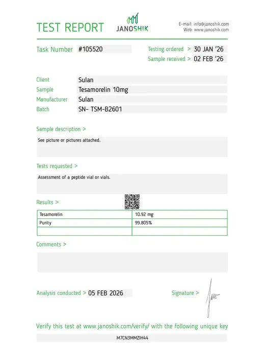 SULAN third-party test report Report #105520
